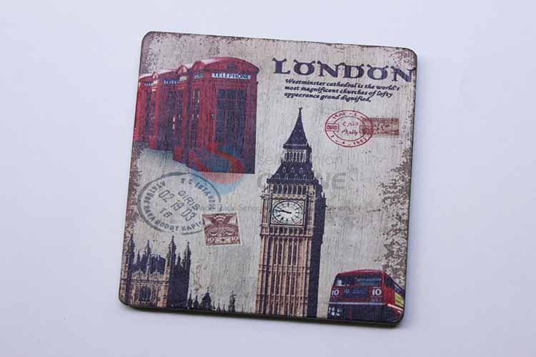 London Pattern Square Cup Mat/Cup Coaster