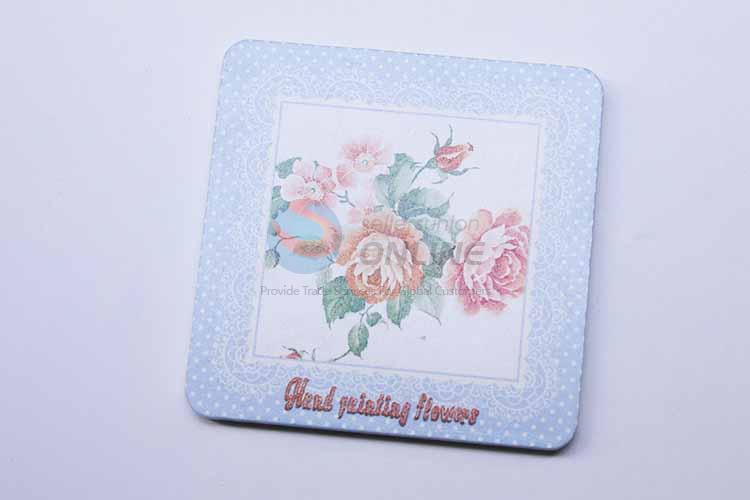 Rose Pattern Square Cup Mat/Cup Coaster