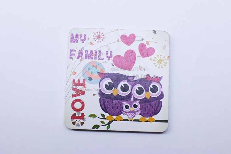 Cartoon Owl Pattern Square Cup Mat/Cup Coaster