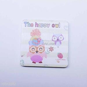 Cartoon Owl Pattern Square Cup Mat/Cup Coaster