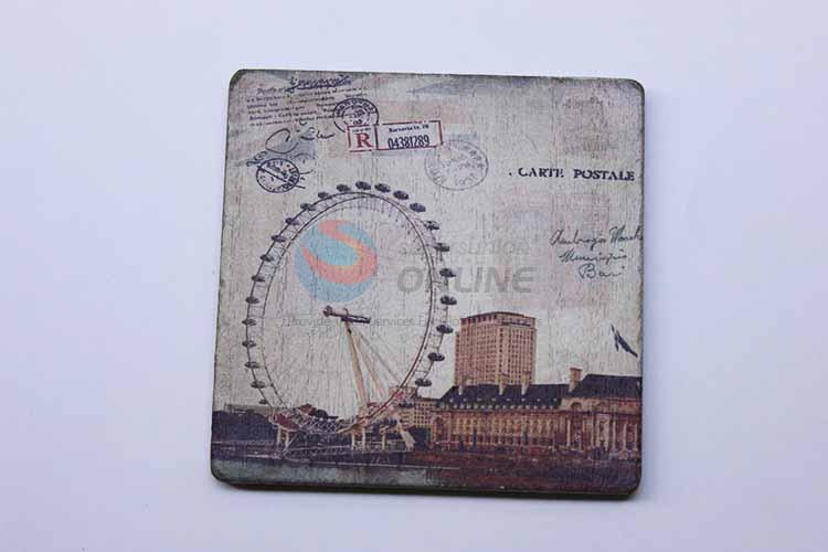 Sky Wheel Pattern Square Cup Mat/Cup Coaster