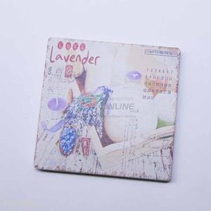 Lavender Pattern Square Cup Mat/Cup Coaster