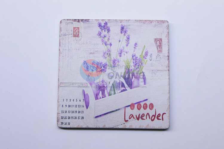 Lavender Pattern Square Cup Mat/Cup Coaster