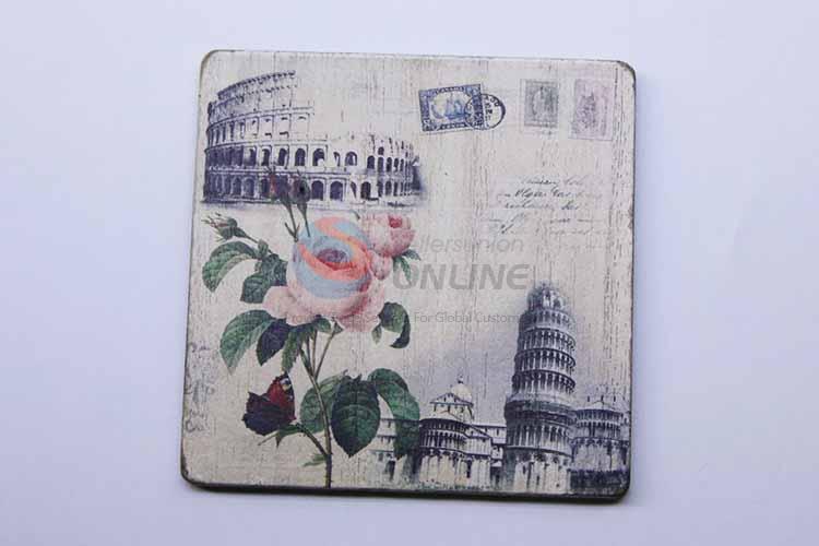 Flower Pattern Square Cup Mat/Cup Coaster