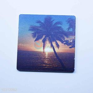 Coconut Tree Pattern Square Cup Mat/Cup Coaster