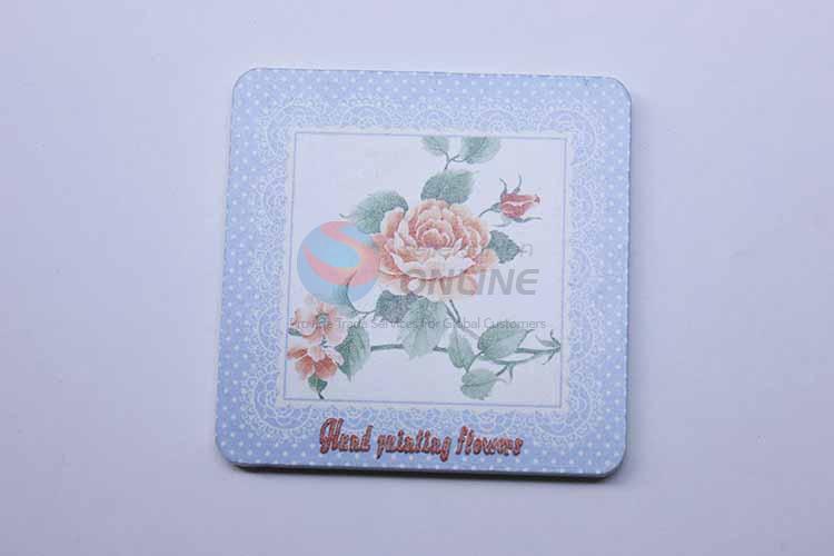 Flower Pattern Square Cup Mat/Cup Coaster