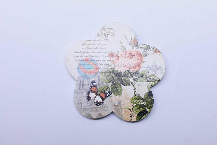 Flower Pattern Flower Shaped Cup Mat/Cup Coaster