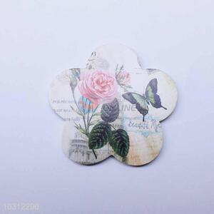 Flower Pattern Flower Shaped Cup Mat/Cup Coaster