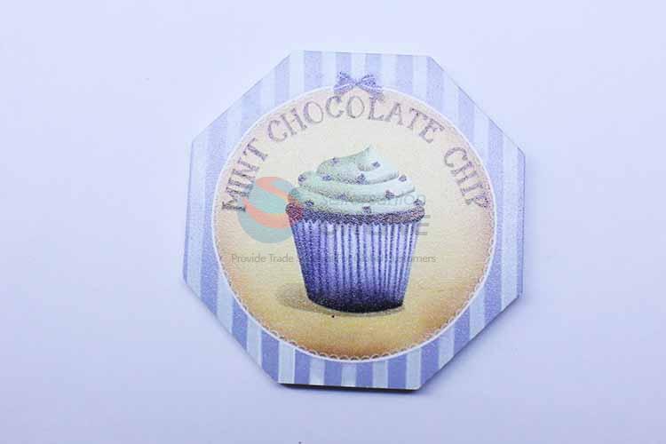 Wholesale Cupcake Pattern Octagon Shaped Cup Mat/Cup Coaster