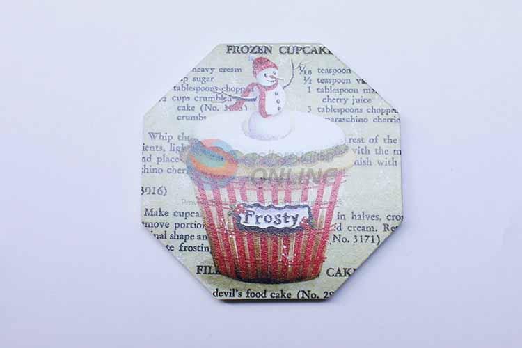 Cupcake Pattern Octagon Shaped Cup Mat/Cup Coaster