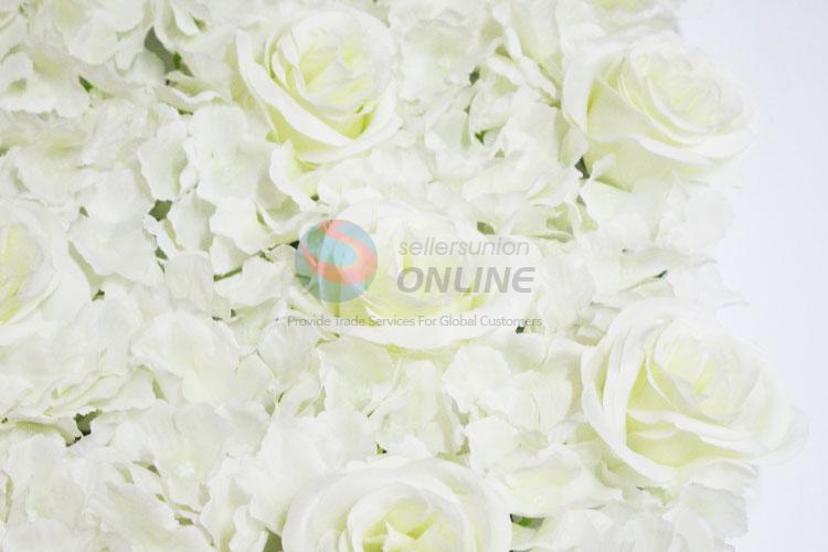 White Color Roses Flower Appliques Sewing Handmade for Home Wedding Party