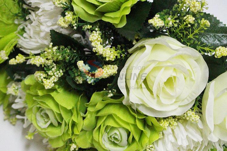 18 Pcs/Lot High Quality Fake Chrysanthemum and Rose Artificial Flowers