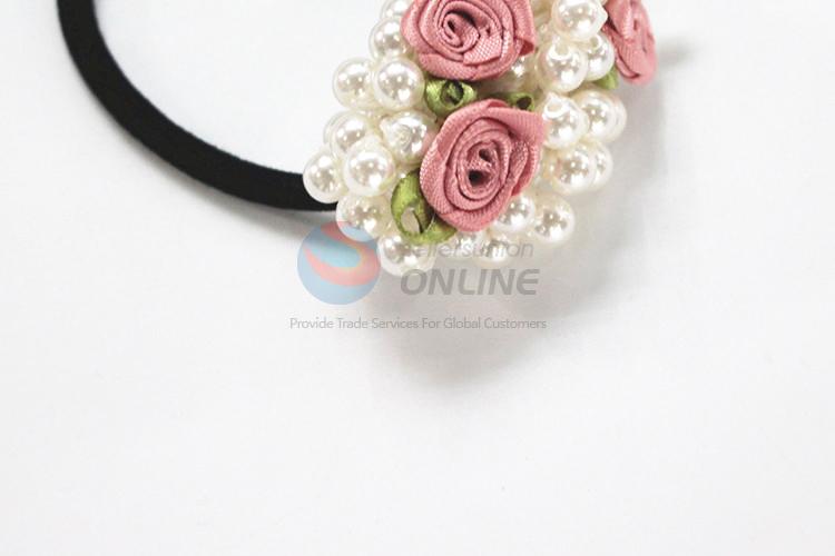 Factory supply delicate pearl&flower hair ring