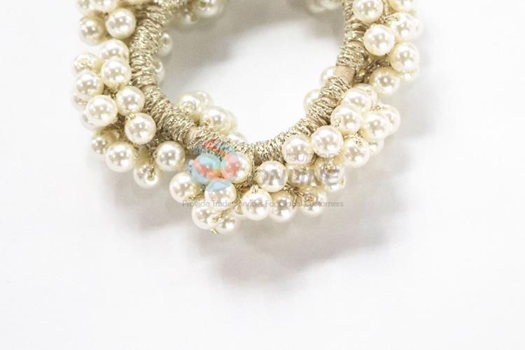 Good quality top sale pearl hair ring