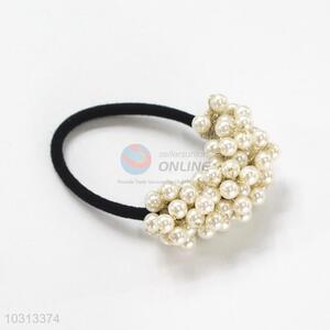 Delicate design pearl hair ring