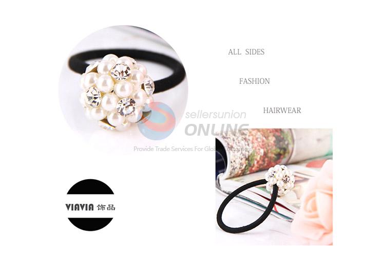 New style custom cheap pearl hair ring