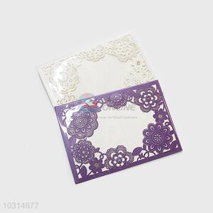 Factory Direct Laser Cut Hollow Wedding Invitation Card