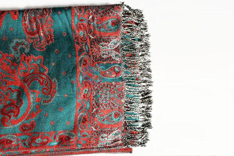 High Quality 100% Cotton Soft Jacquard Scarf