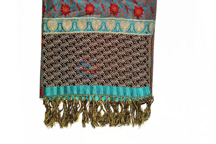 High Quality Wholesale 100% Cotton Jacquard Scarf