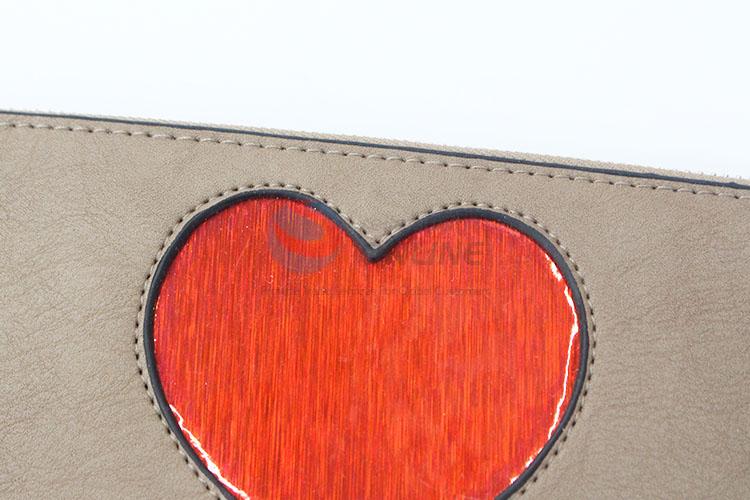 Peach Heart Customized Purse/Wallet With Zippers