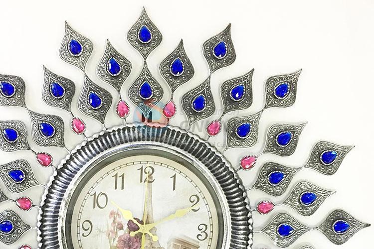 High quality promotional metal art lagre wall clock