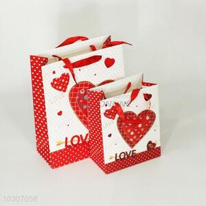 Cheap Heart Pattern Paper Bag Gift Bag