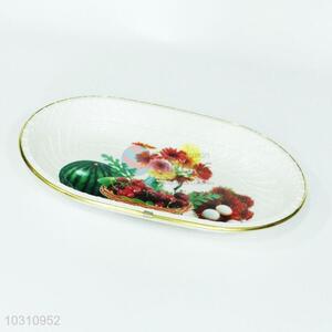 Fashion design fruit pattern plastic tray