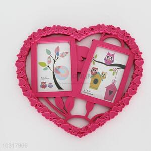 Heart Shaped Lovely Combination Wall Photo Frame