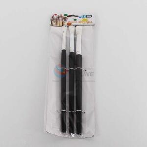 Low price high quality black 3pcs paintbrush