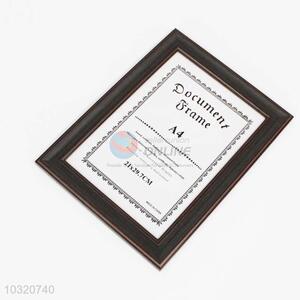 Dark Brown Certificate Document A4 Frame