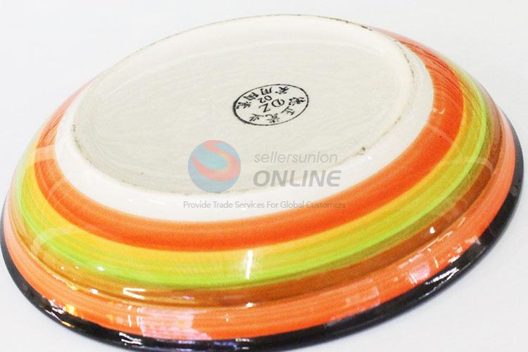 New Design Colorful Ceramic Plate Dinner Dish