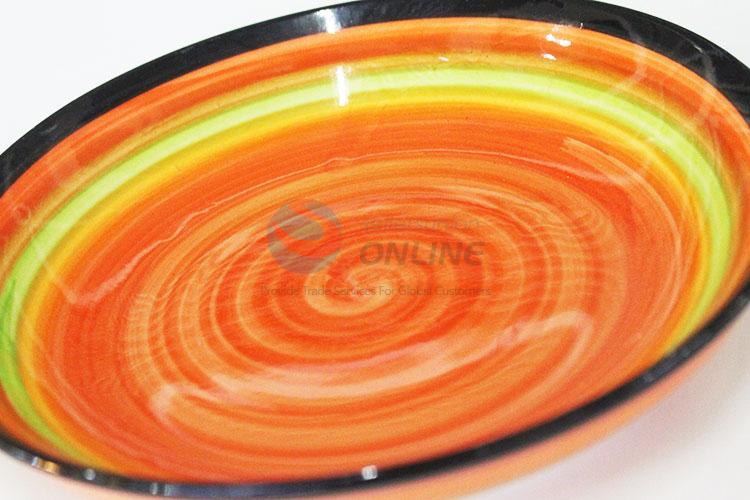 New Design Colorful Ceramic Plate Dinner Dish