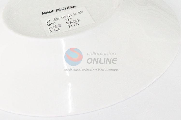 Wholesale Fashion Tableware Ceramic Plate Round Dish