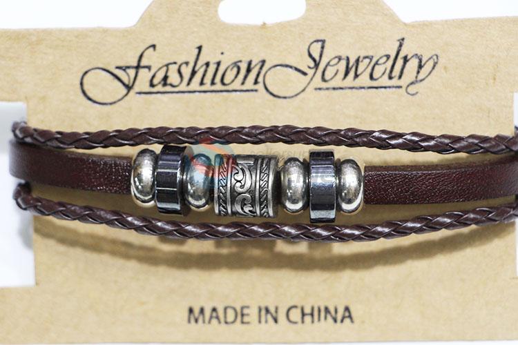 Cheap Price Retro Cowhide Bracelet Antique Bangles