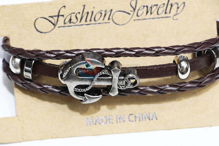 Wholesale Cheap Retro Cowhide Bracelet Antique Bangles