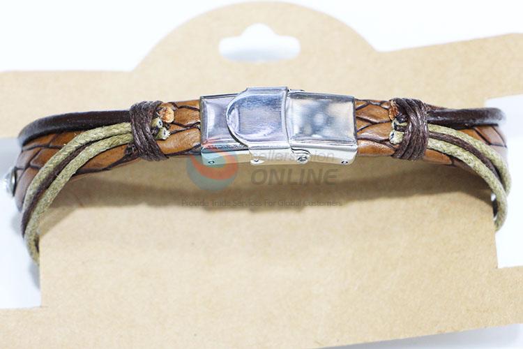 Factory Direct Handmade Cowhide Bracelet Jewelry Bangle