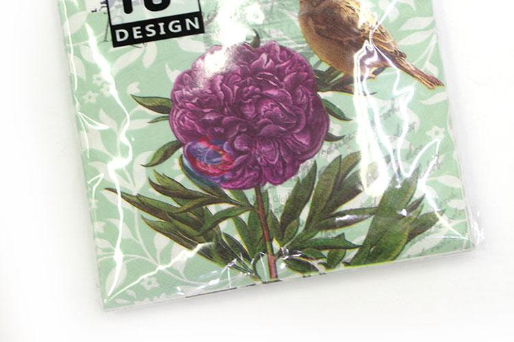 Wholesale Cheap Digital Print Flower Table Napkin