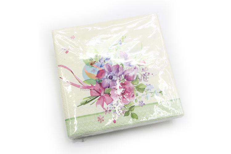 Hot Selling Print Flower Party Paper Napkin