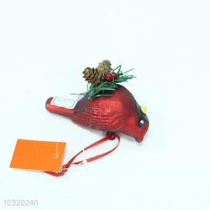 Red ceramic bird hanger festival decorations