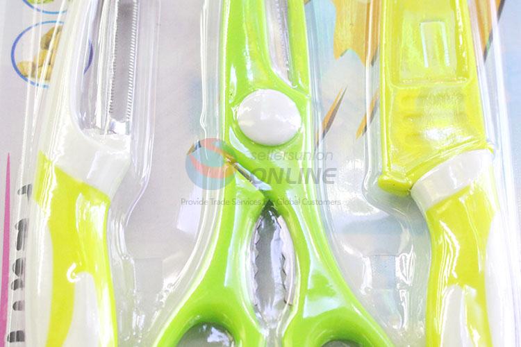 Newly low price kitchen scissor/fruit knife/peeler cook set