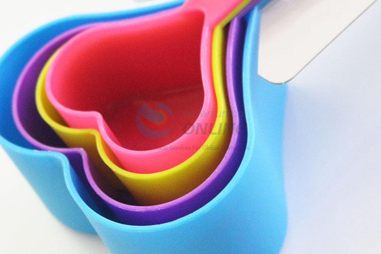 Best cute loving heart shape colorful measuring spoon set