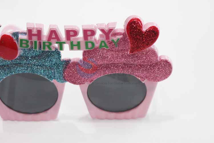 Cupcake Shaped Happy BirthdayFashion Party Glasses