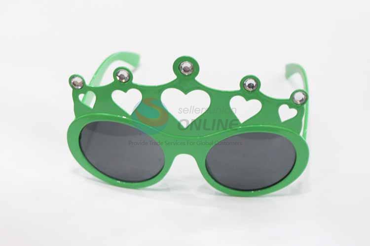 Heart Pattern Green Fashion Party Glasses