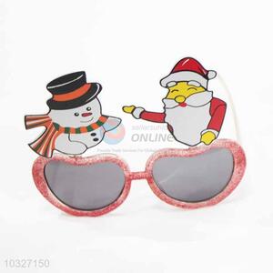 Father Christmas and Snowman Fashion Party Glasses