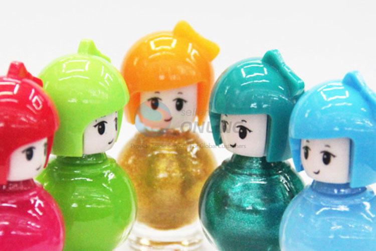 Lovely Cartoon Girl Shaped Bottle DIY Nail Polish