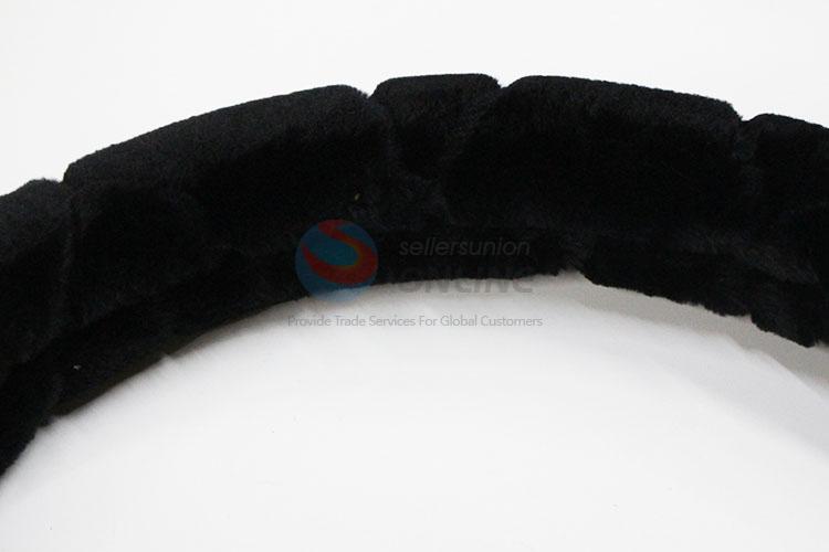 High-density Warm Plush Steering Wheel Protector Cover