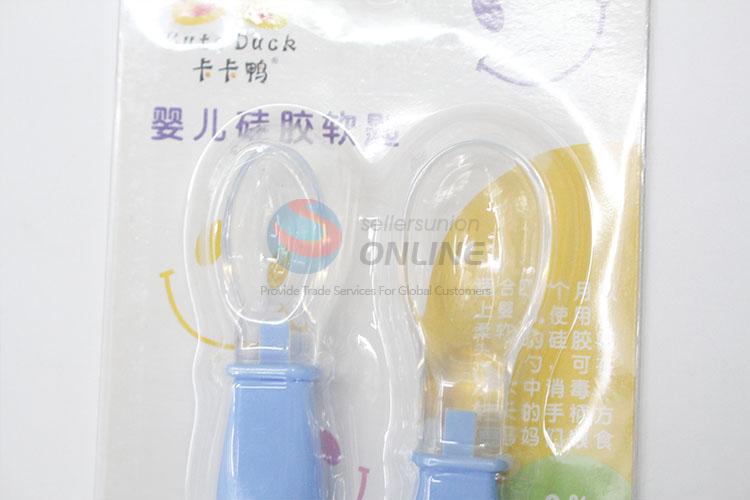 Nice design baby silicone spoon set