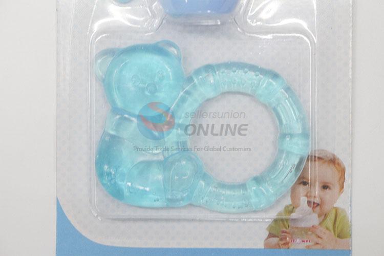 Eco-Friendly silicone baby teether with nail scissors set