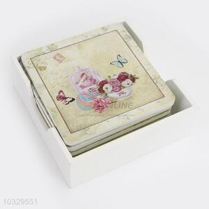 Top Sale Table Mat flower Flowers Printing Cup Mat