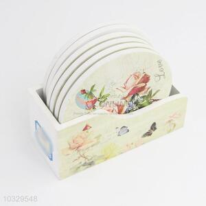 High Sales Table Mat flower Flowers Printing Cup Mat